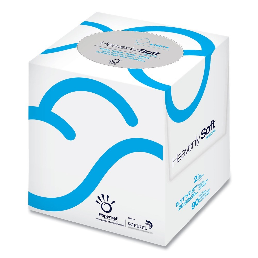 Papernet 416014 2-Ply Heavenly Soft Facial Tissue - White (36/Carton) New