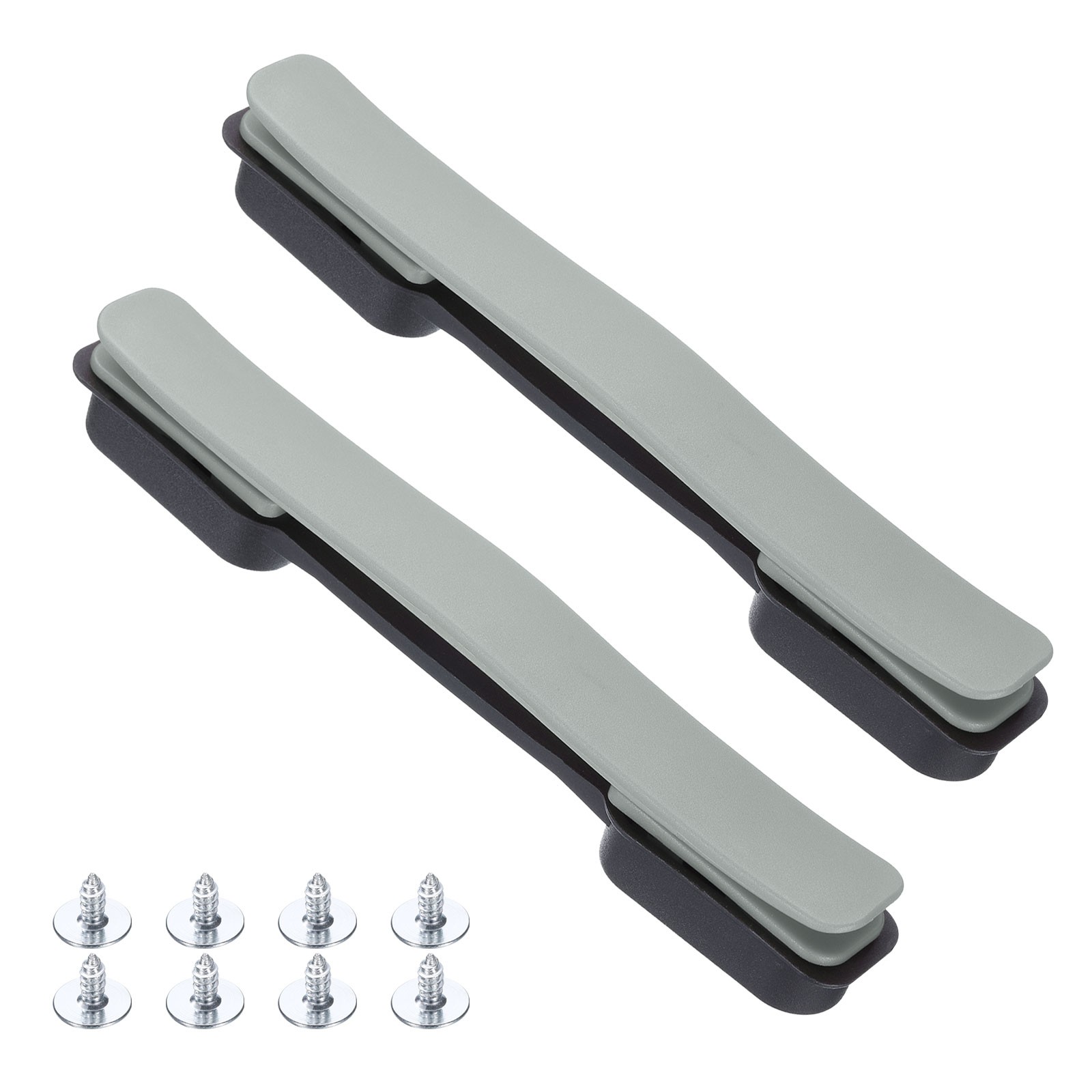 2Pcs Luggage Handle Replacement with Screws 8.5 Inch Handle Silver Grey