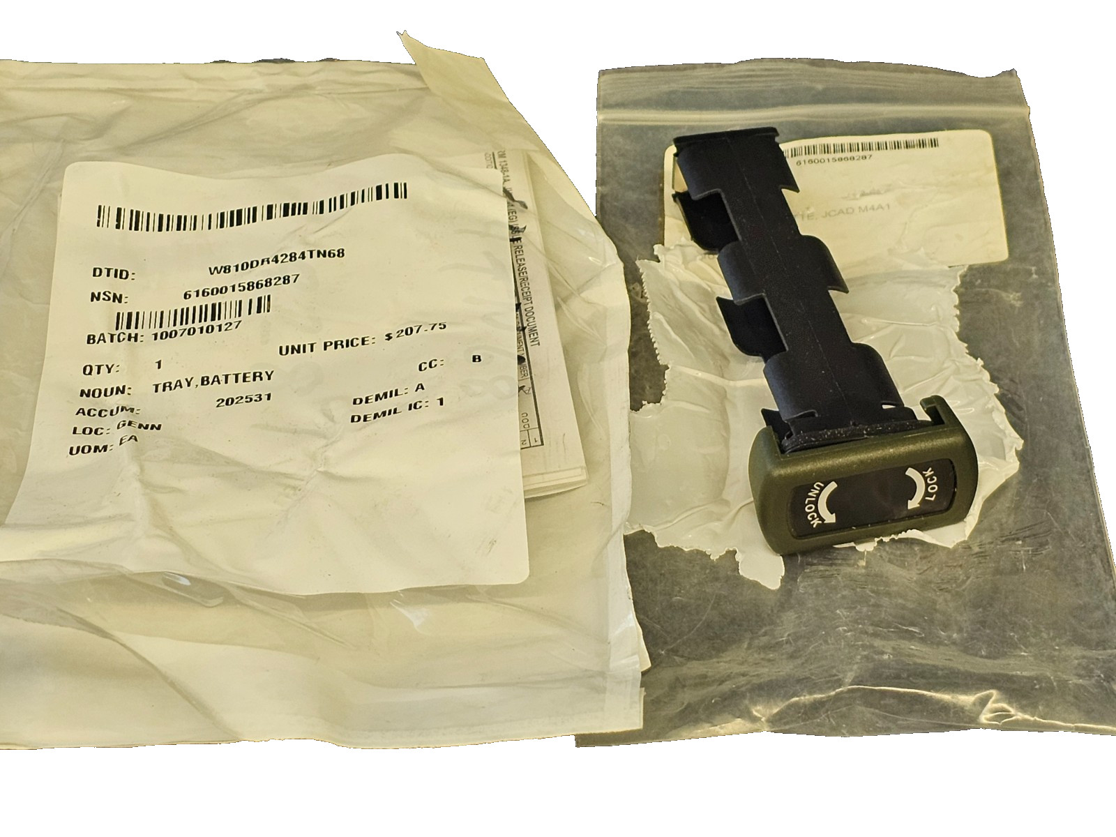 Smiths Detection Edgewood JCAD 96V/5AH 2-STRG battery Tray Holder 17837 32583