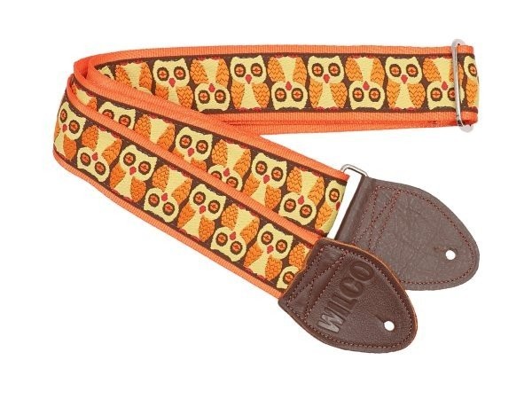 Souldier Wilco Signature Brown/Yellow Owls Guitar Strap *Free Shipping in the...