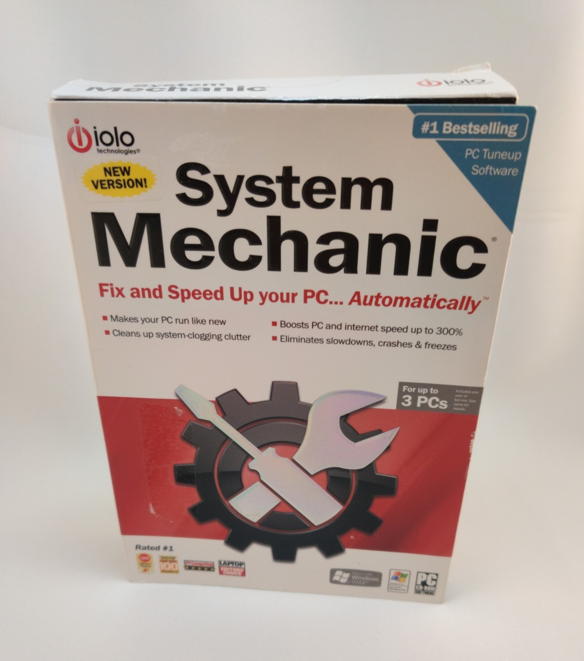 IOLO System Mechanic Shield PC Computer Tune-up Software USED w/ Key