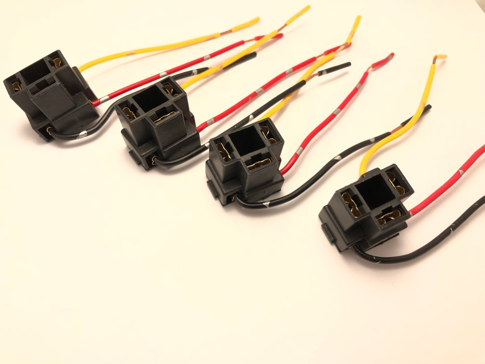 4 x H4 Female Headlight Wire Harness Connector Wiring plug socket H4 9003