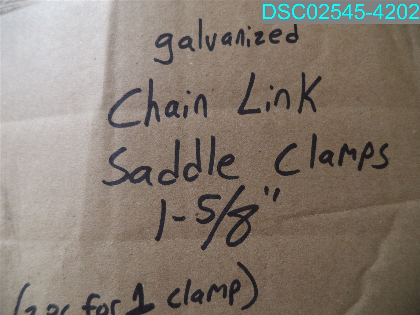QTY=48: 1-5/8" Chain Link Galvanized Saddle Clamps