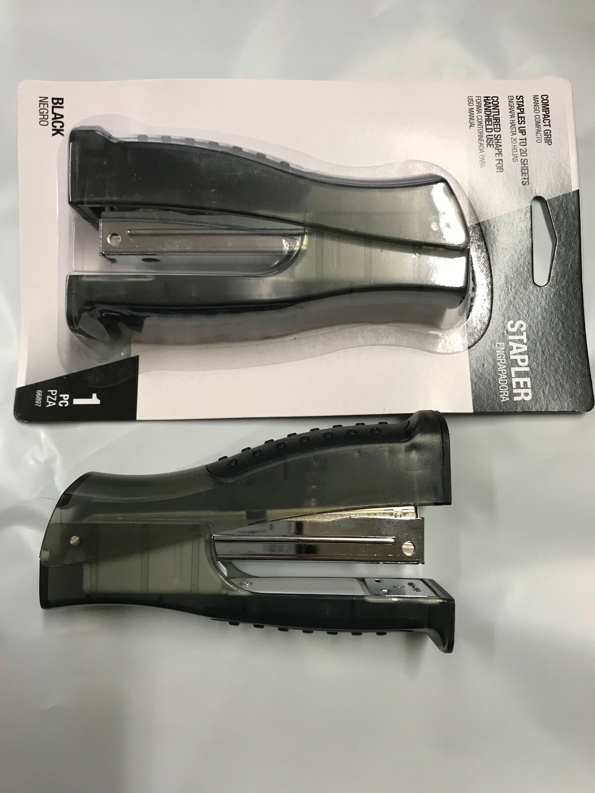 Compact Grip Stapler - 20 Sheets Capacity Black Color