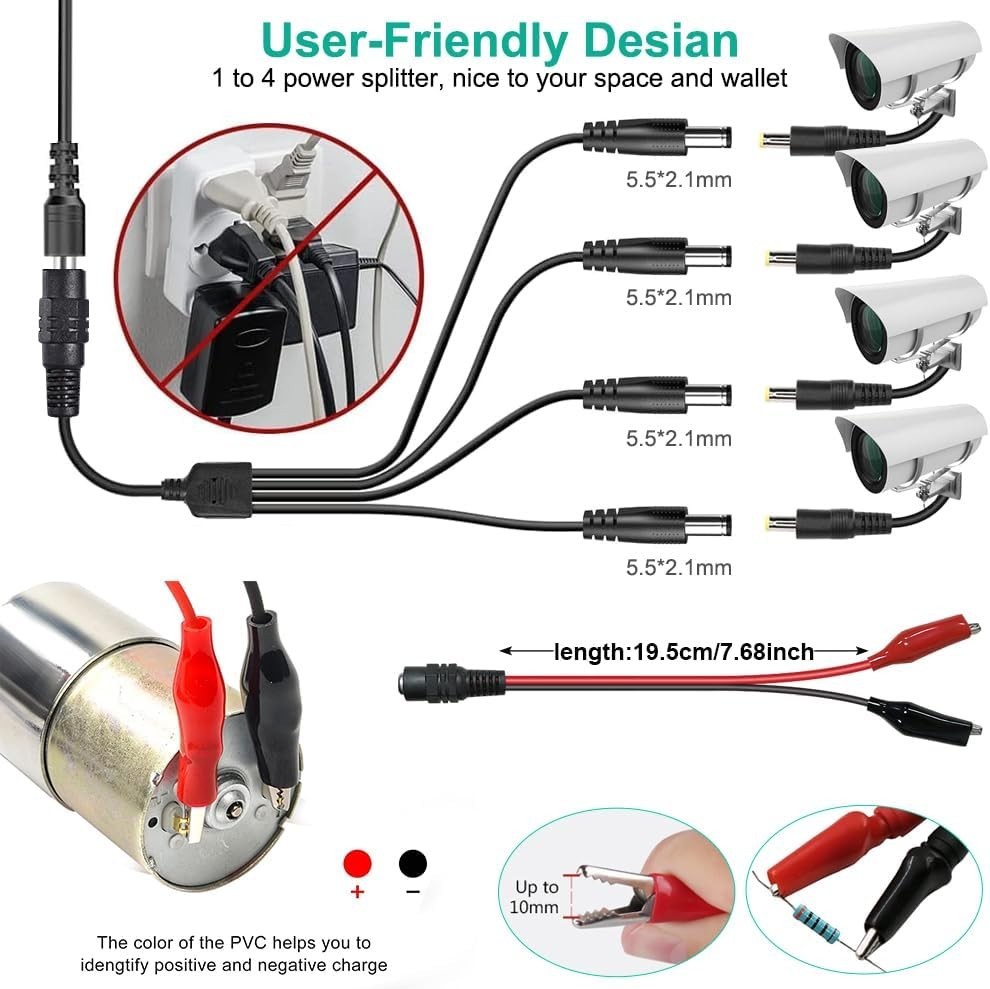 Universal Power Supply 3V~24V 3A 72W Adjustable Variable AC/DC Adapter Charger