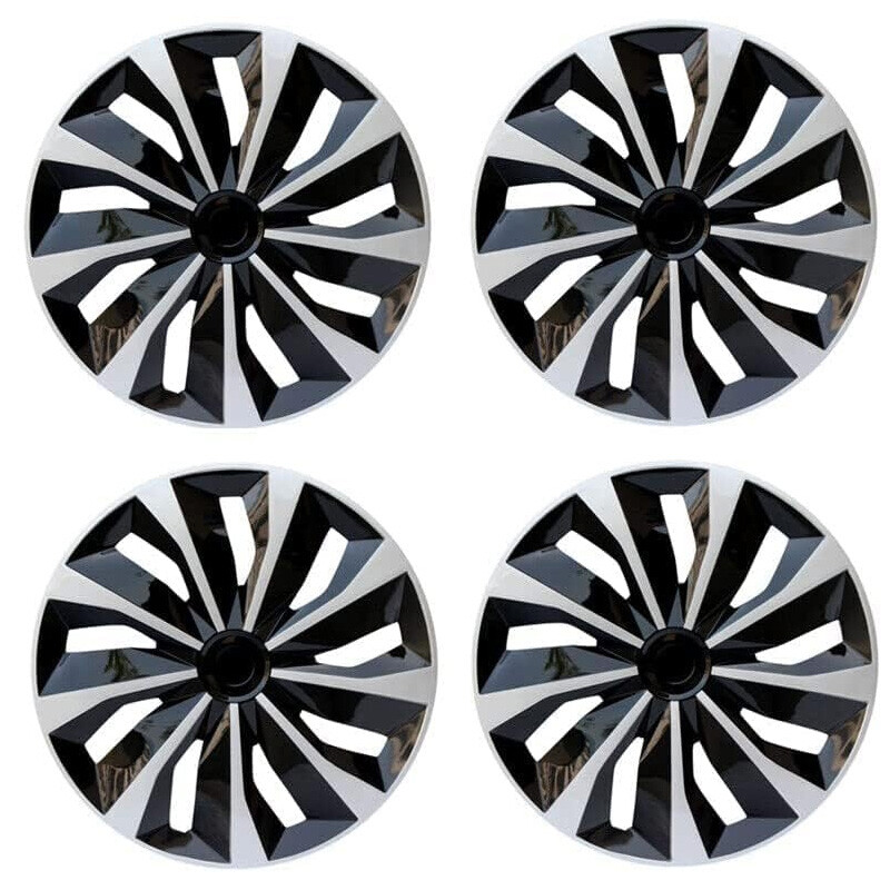 4X 16" Inch Wheel Covers Snap On Full Hub Caps Fit for R16 Tire & Steel Rim