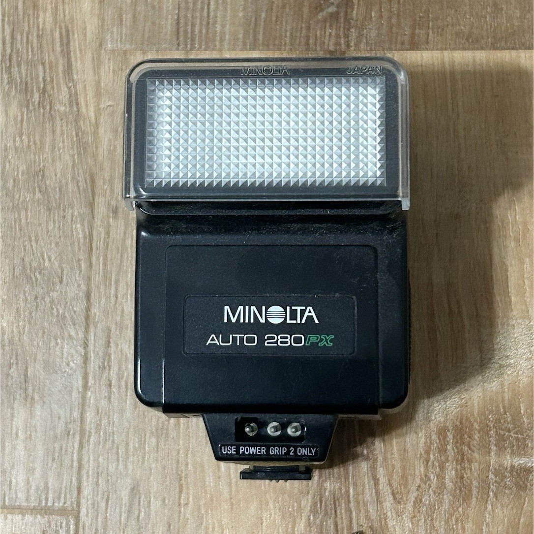 UNTESTED Minolta Auto 280PX Shoe Mount Flash for Film Camera