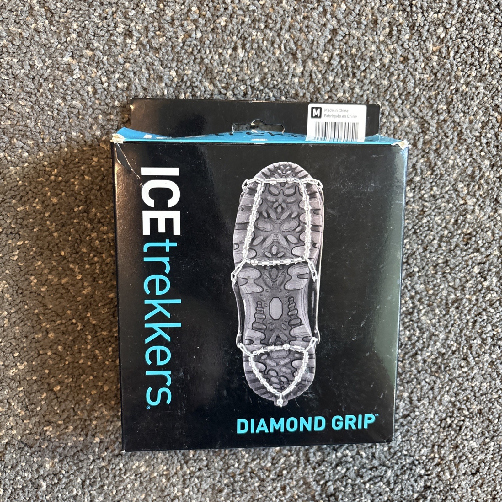 Ice Trekkers Diamond Grip M Full-Foot Traction on Ice, Snow M