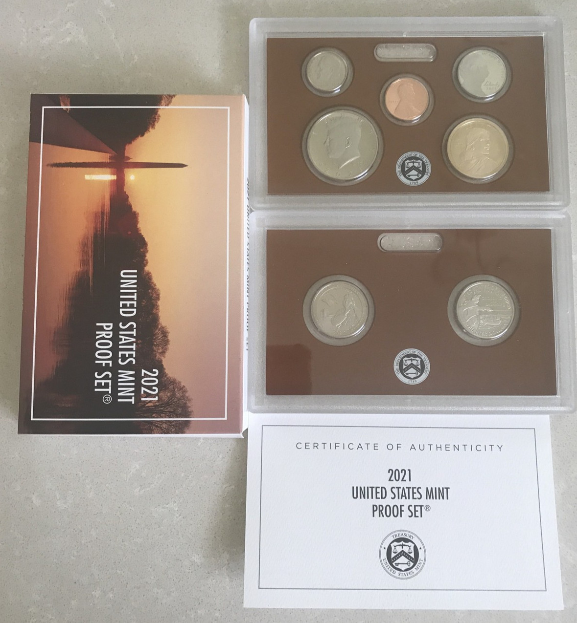2021 Clad Proof Set U.S. Mint Original Government Packaging OGP COA