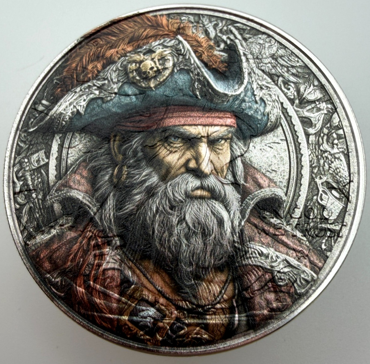Ultimate Pirate Coin - American Silver Eagle 1oz .999 Silver Dollar Coin Limited