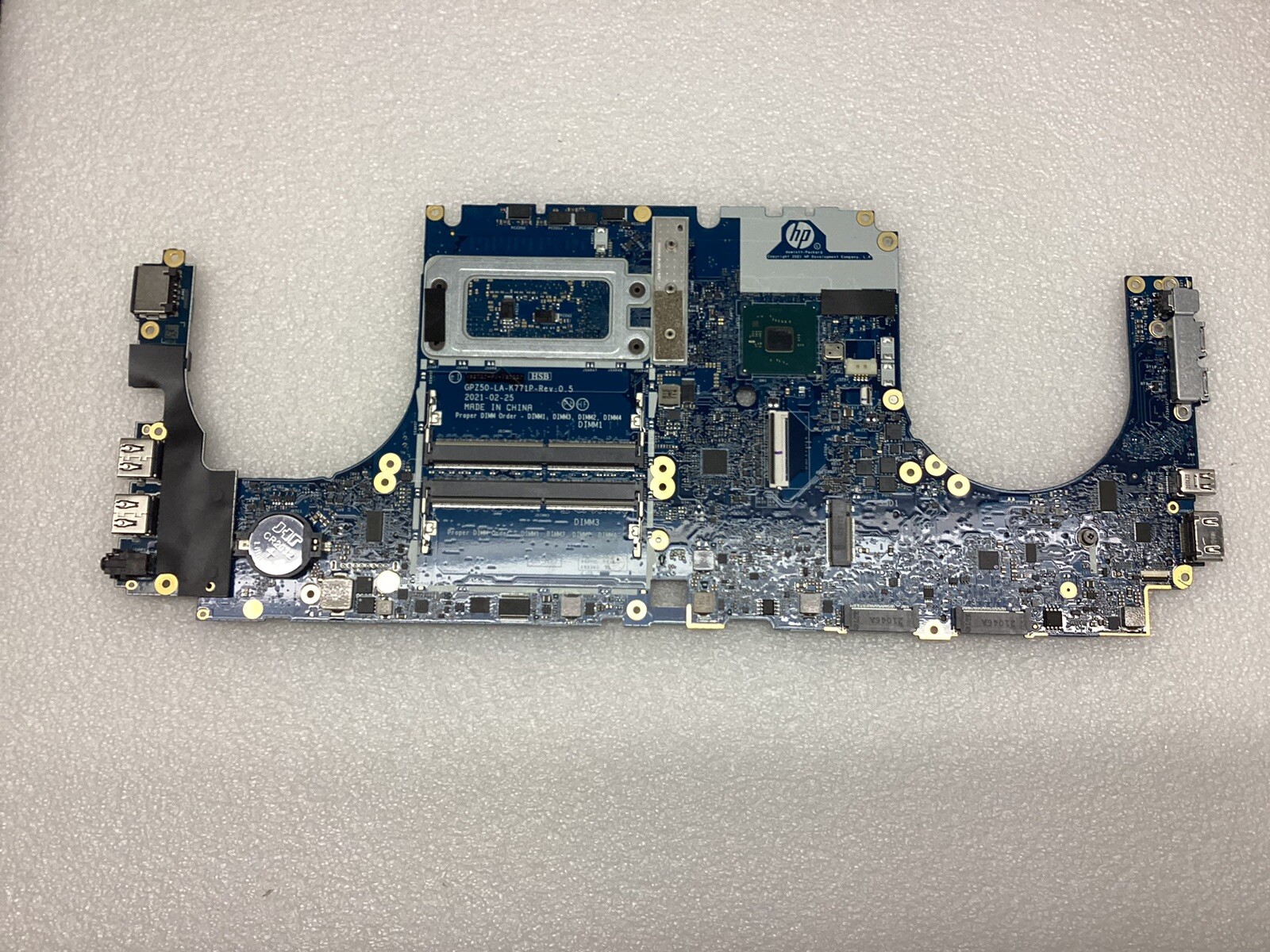 System board for HP ZBook Fury 15 G8 Intel i7-11800H 2.30 GHz CPU PN# M87577-001