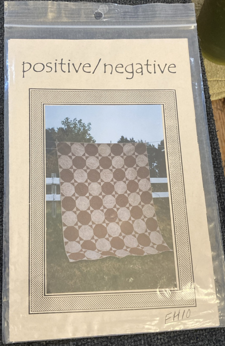 Vtg Rare The Feathered Heart POSITIVE/NEGATIVE Quilt 1999 pattern only