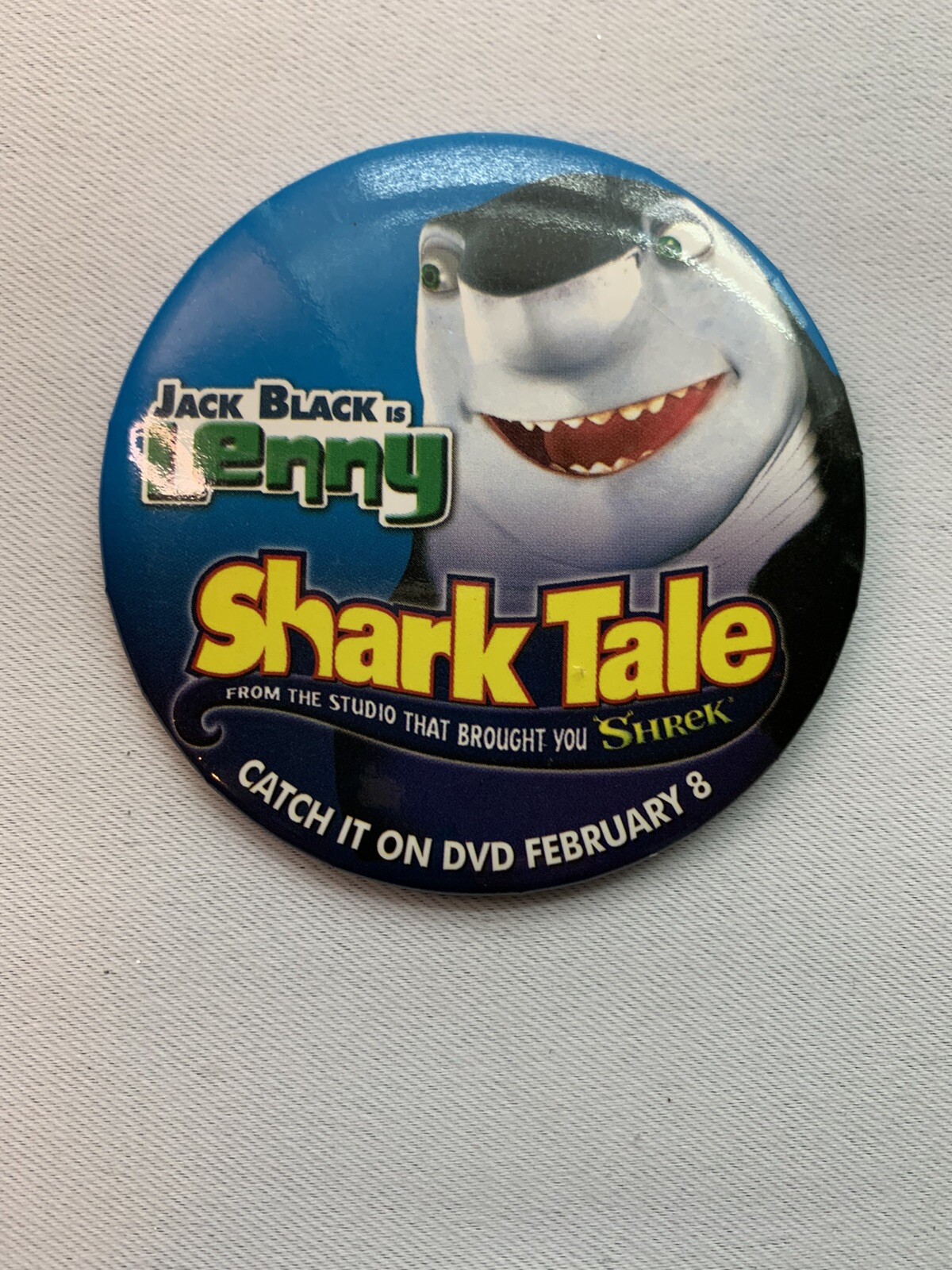 Promotional Pin/pin back Shark Tale Jack Black Is Lenny￼