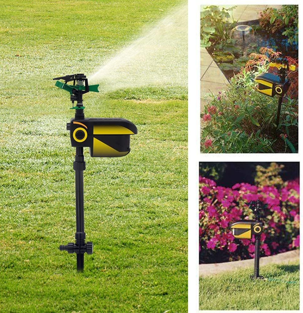 Animal Repellent Sprinkler Solar Scarecrow Motion Activated Water Sprinkler