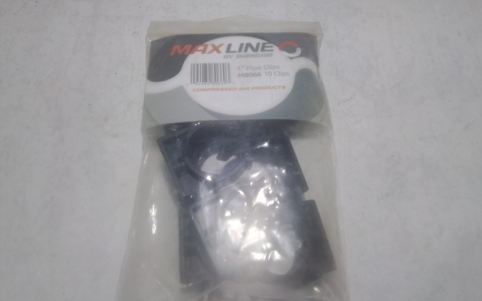 1" Maxline Compressed Air Tubing Wall Mounting Clips 10 Pc Pack M8066 (TR155)