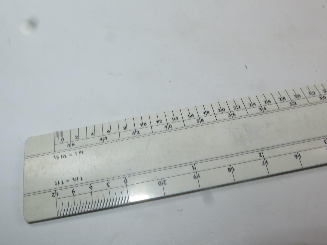 VINTAGE CENTEX Hard Plastic Draughtsman Ruler Ref: 204