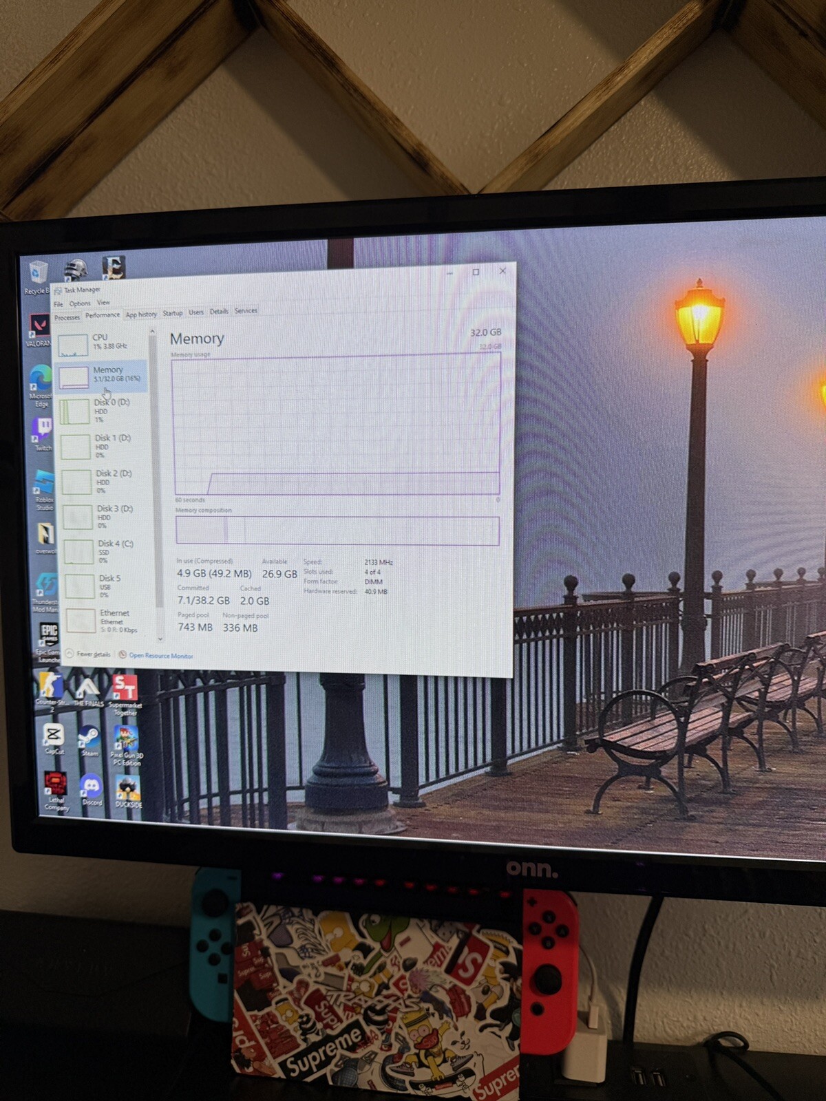 gaming setup