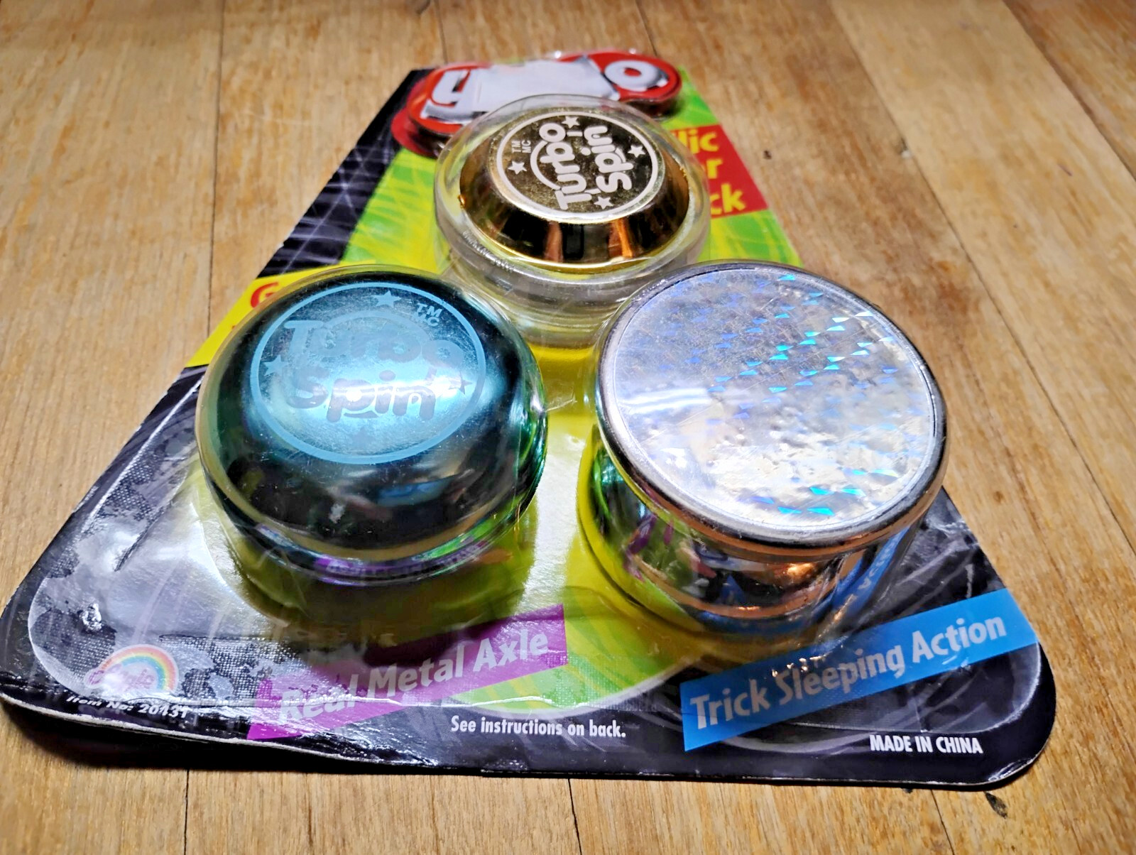 2004 Turbo Spin Yo Yo Metallic Super 3 Pack Damaged Packaging