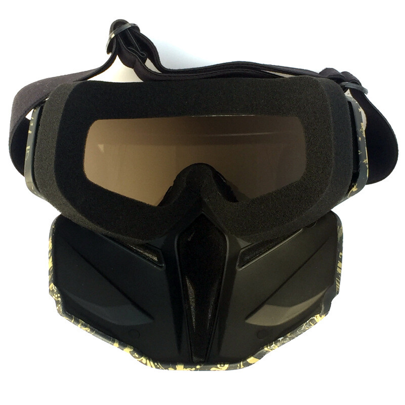 Winter Snow Protective Goggles Detachable Mask Ski Snowboard Alpine OTG Eyewear