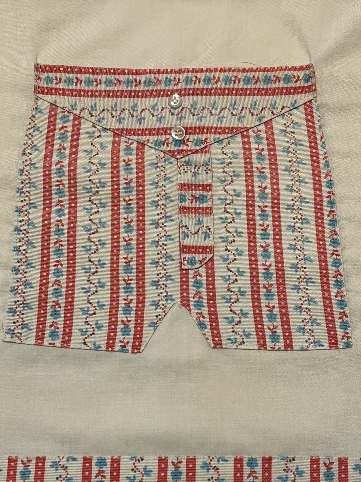 One Standard Size Pillowcase Off White Multicolored Pants Pre-owned