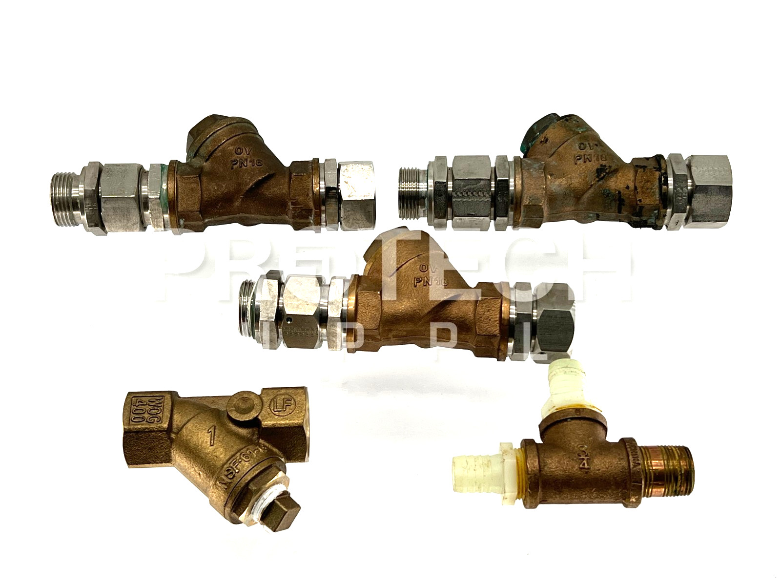 (Lot of) 3x Y Strainers Assy & Brass Tee with WARRANTY