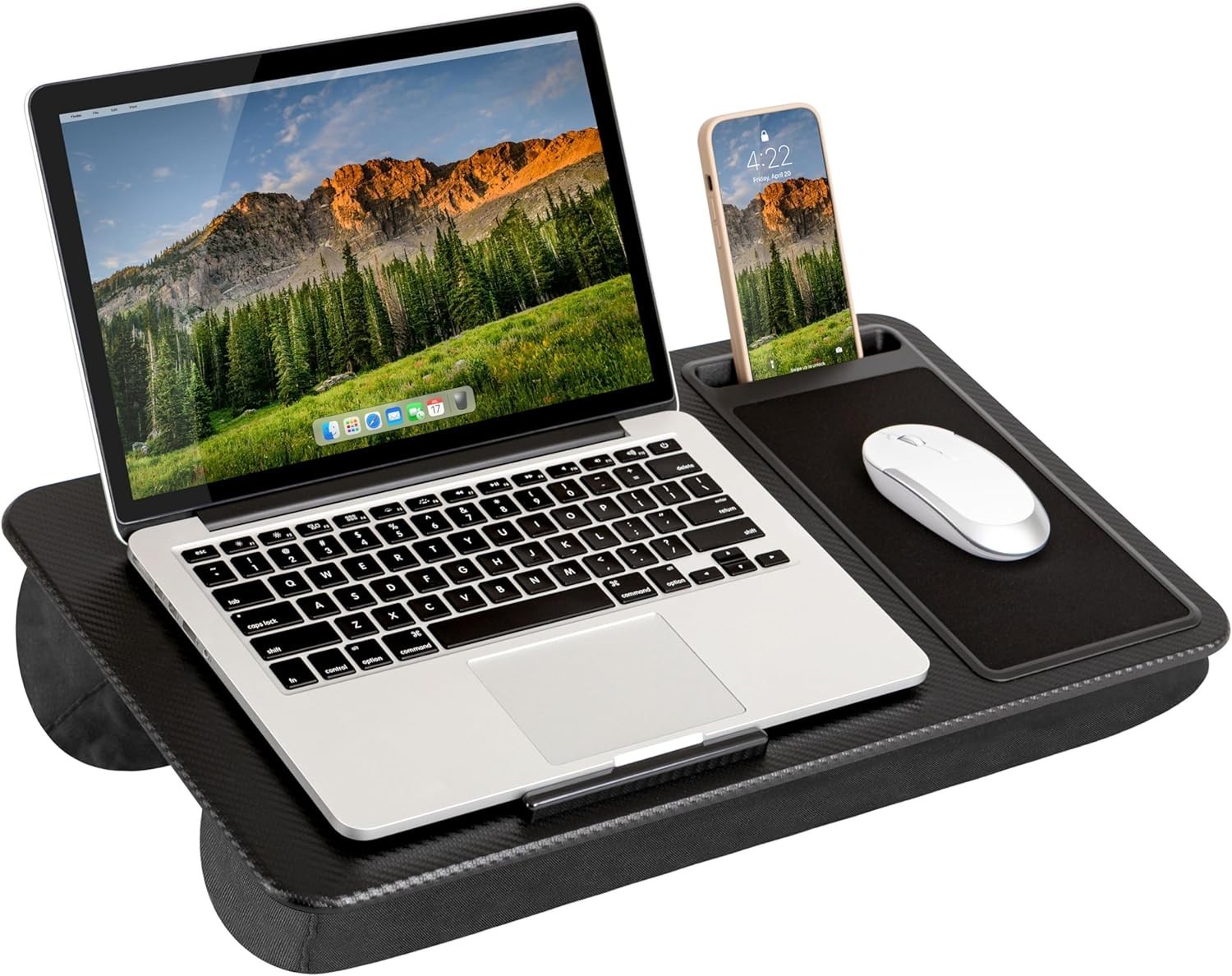 Home Office Lap Desk with Enhanced Functionality for Various Accessories