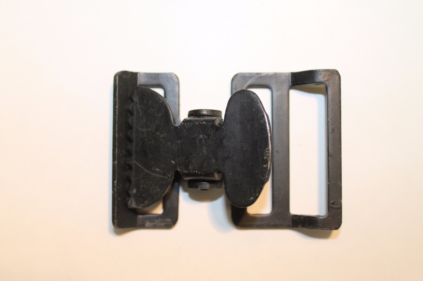 Military Web Strap T Buckle, Spring Loaded, 1 1/2", Mil-Spec, Black. Lot of 10