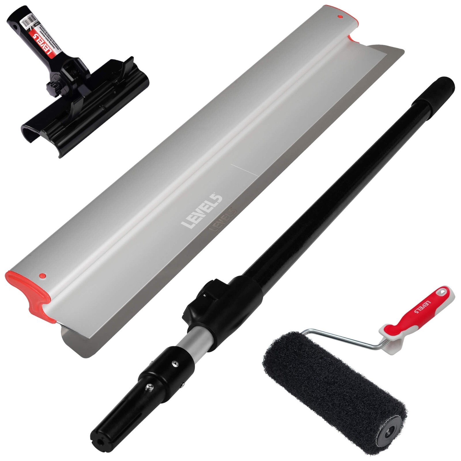 LEVEL5 9" Compound Roller, 32" Skimming Blade, w/ Ext. Handle + Adapter | 5-807