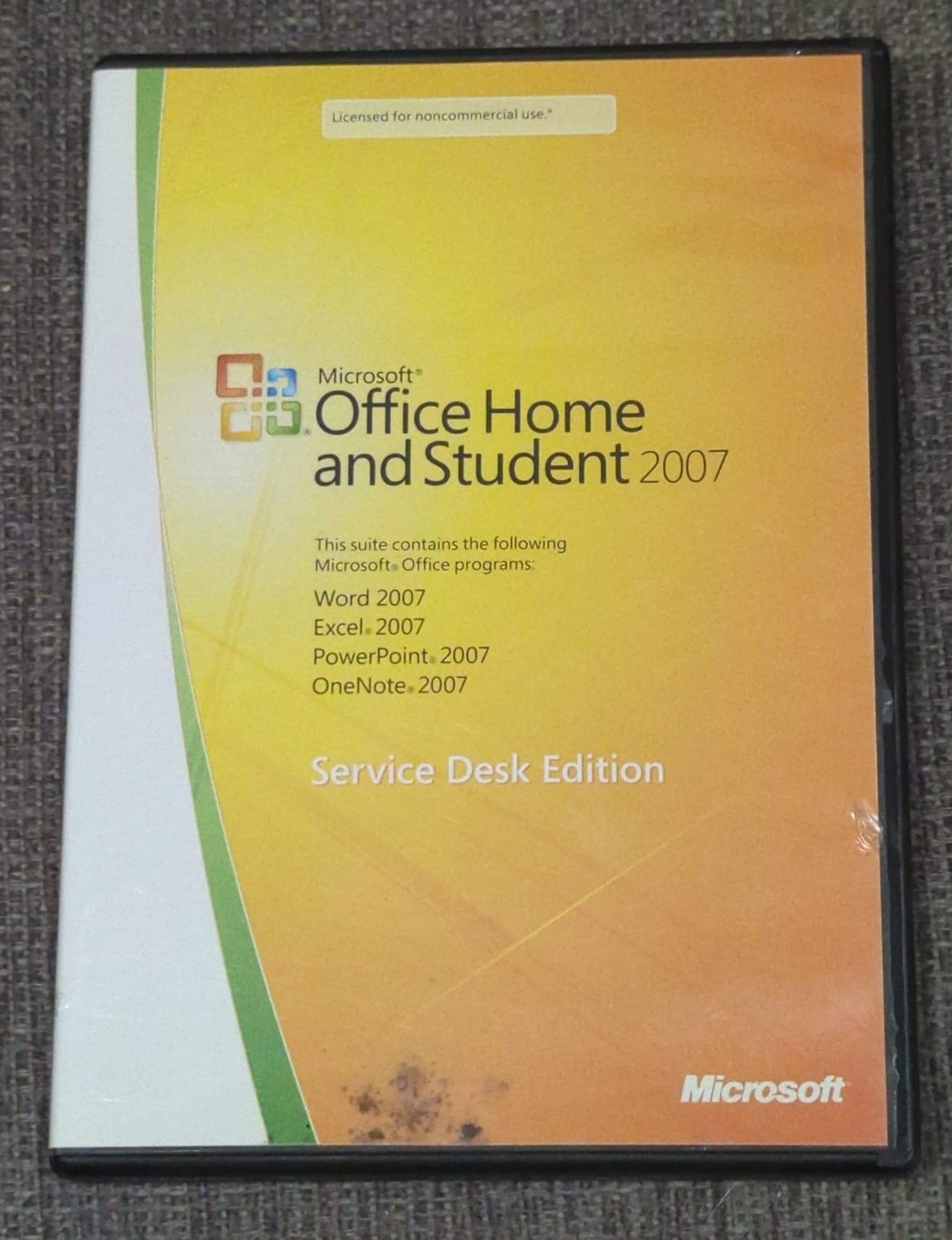 Microsoft Office Home and Student 2007 Service Desk Edition Software Used