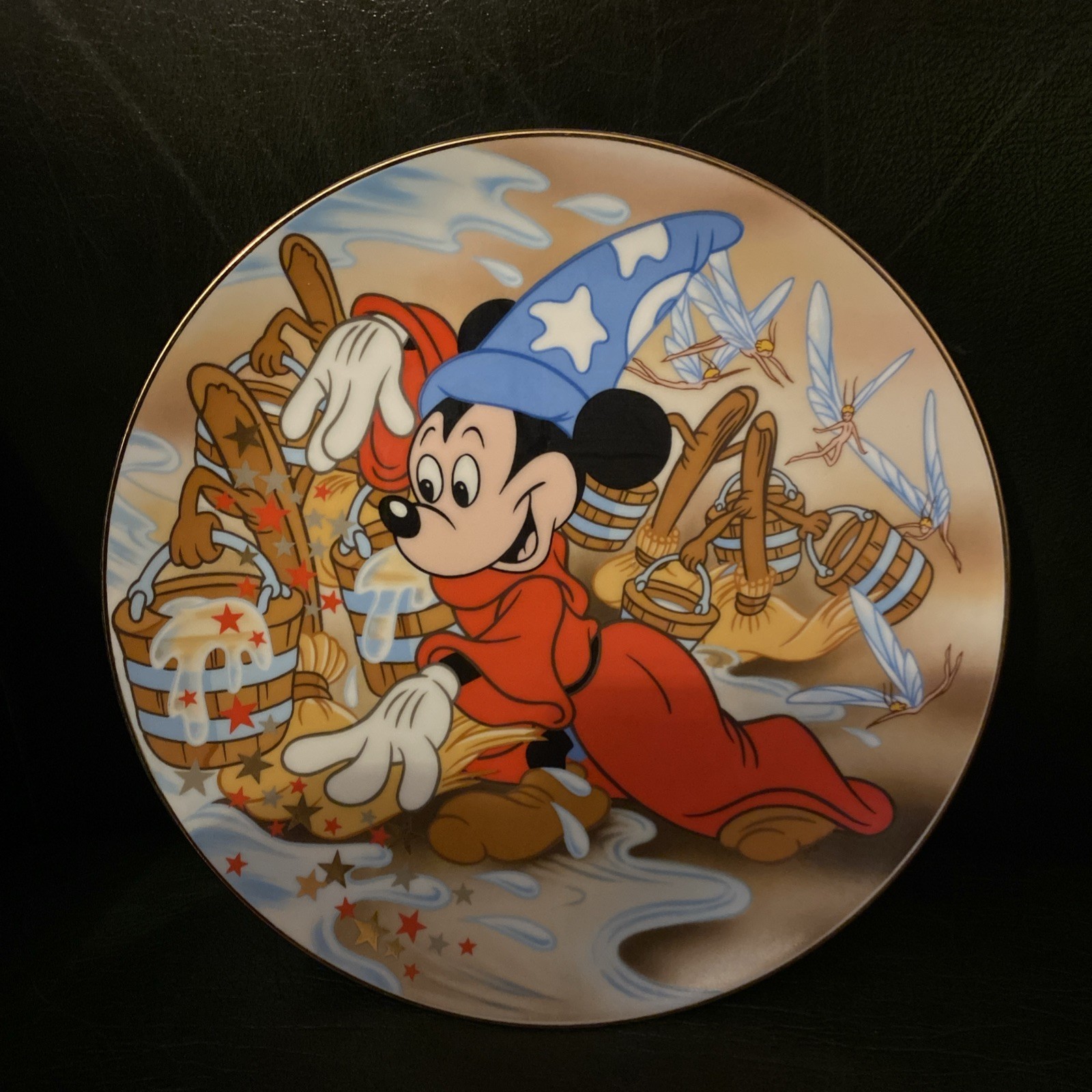 Kenleys Cartoon Classics Disney Wizard’s Apprentice Mickey Mouse Fantasia Plate