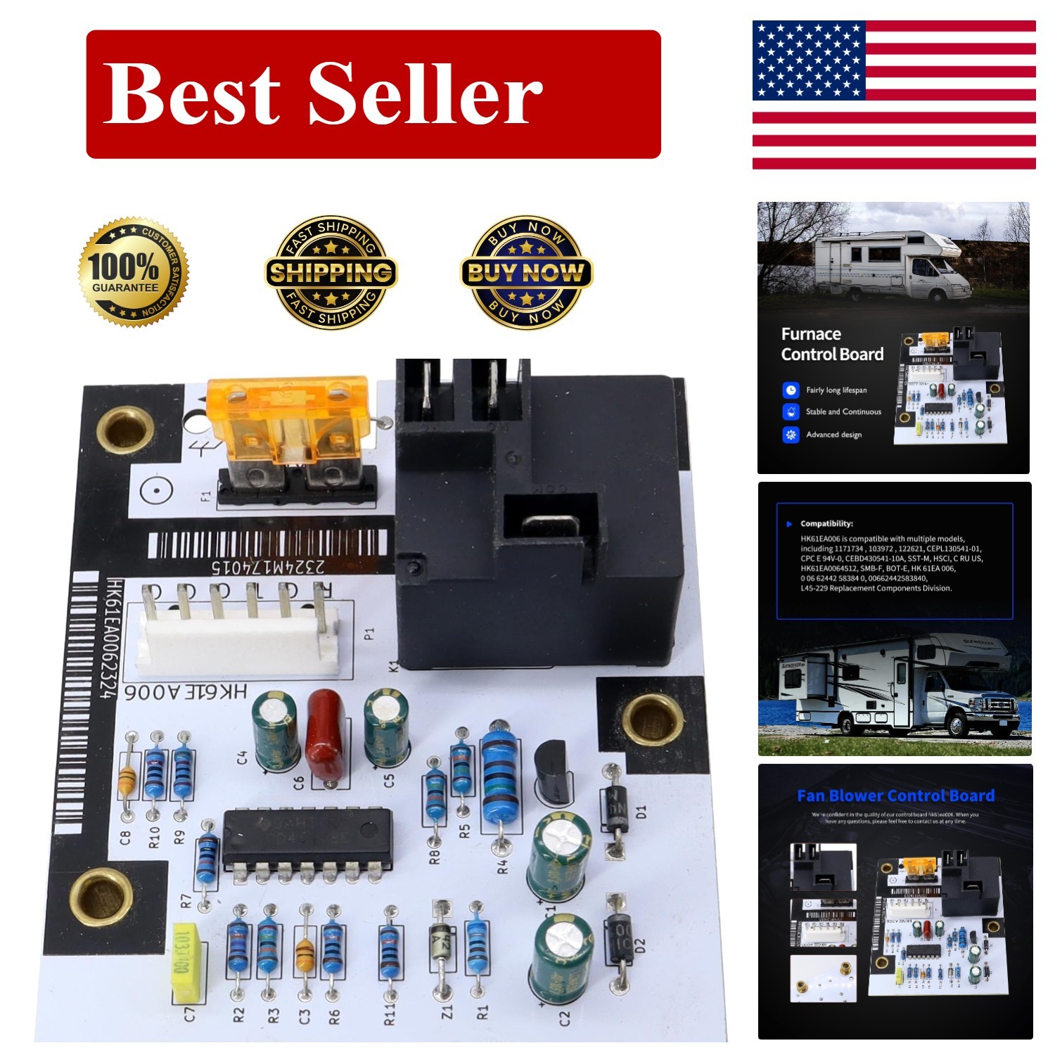 HK61EA006 For Carrier Bryant Payne CEPL130541-01 Fan Blower Control Board