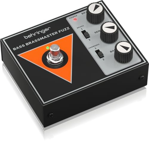BEHRINGER BASS BRASSMASTER FUZZ Vintage-Style Octave Fuzz Pedal for Bass NEW