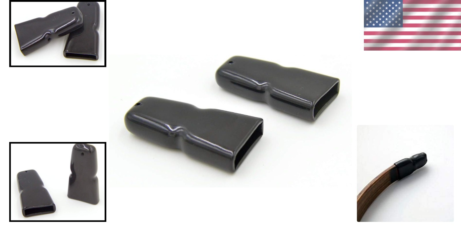 Quality Longbow Rubber Bow Tip Protector Recurve Bow Limb Tip Protector