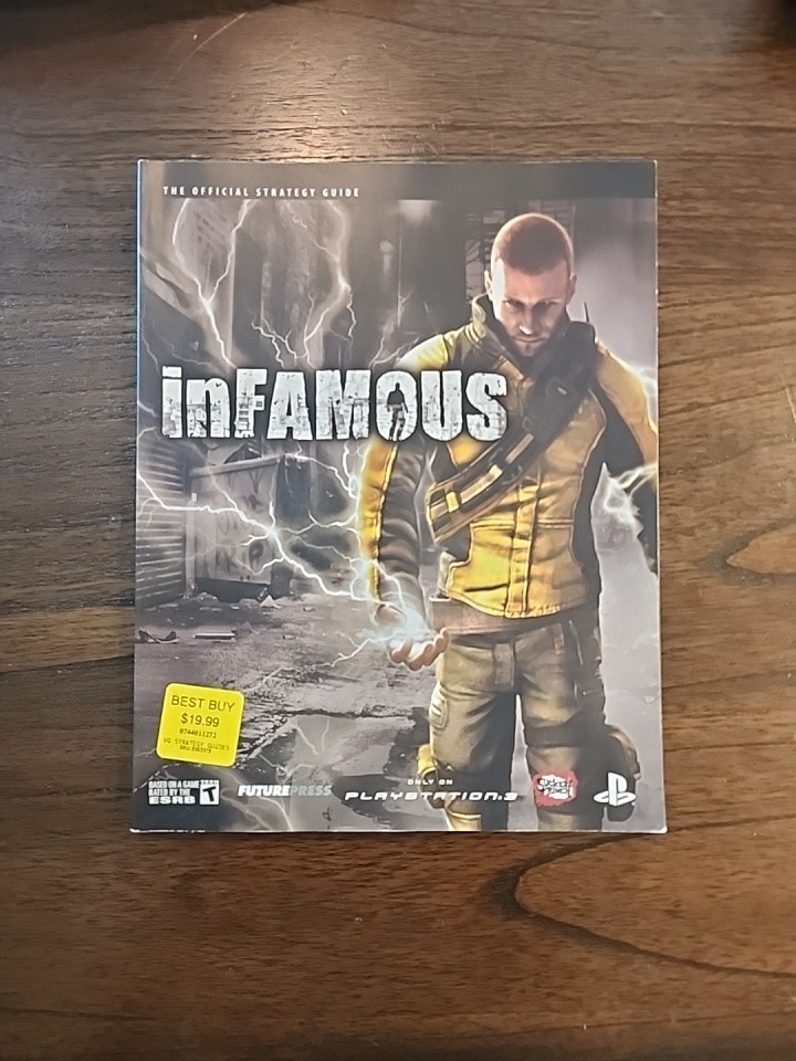 Infamous Strategy Guide Book PlayStation 3  w/Map - Excellent Condition!!