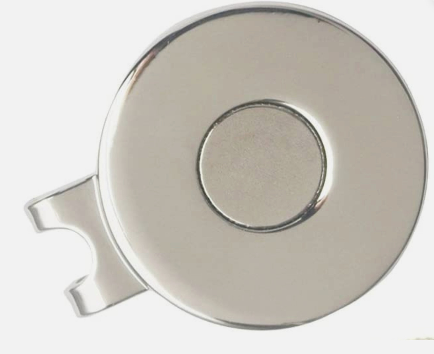 SMILEY FACE GOLF BALL MARKER WITH MAGNETIC HAT CLIP