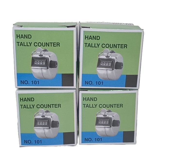 4X Portable 4 Digit Hand Held Number Click Golf Counter Tally Recorder US Seller