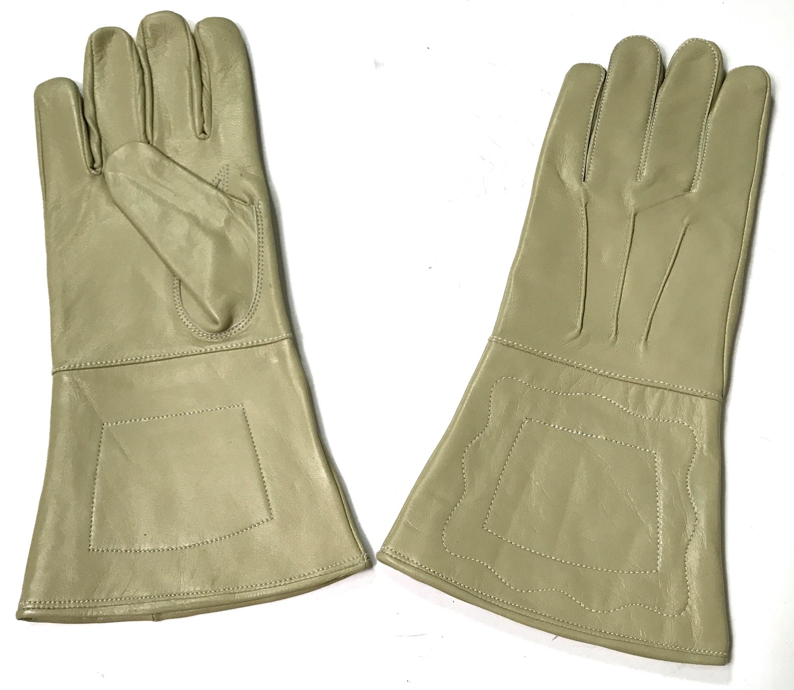CIVIL WAR US UNION CSA CONFEDERATE LEATHER GAUNTLETS GLOVES-MEDIUM