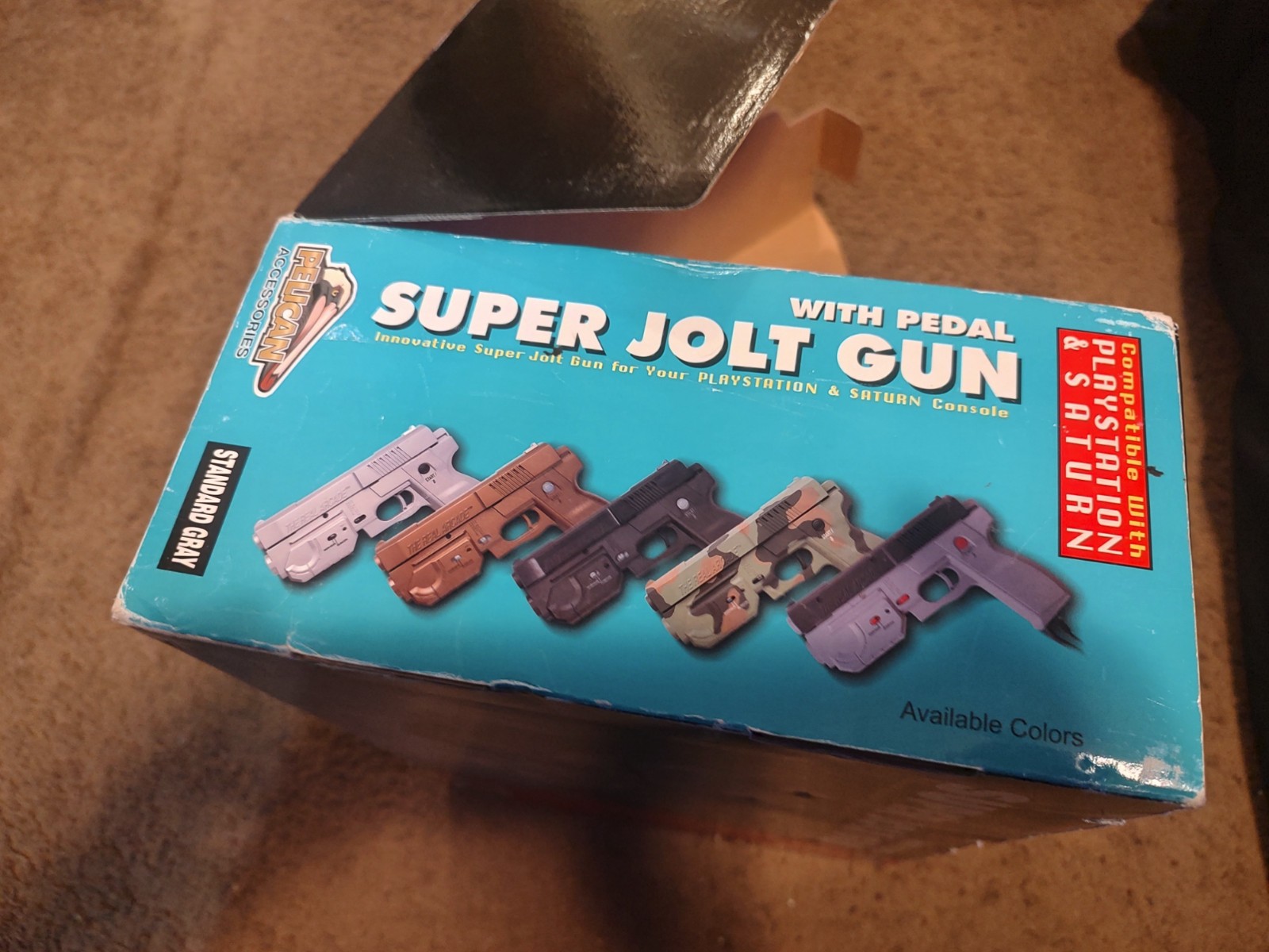 BOX / PARTS  NO-LightGun Guncon Pelican Super Jolt Pedal PlayStation Sega Saturn