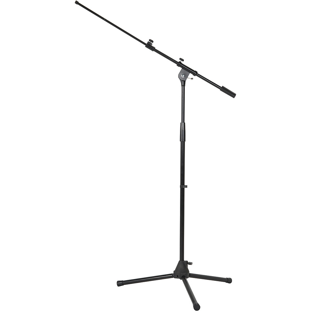 Musician's Gear Tripod Microphone Stand with Telescoping Boom Black
