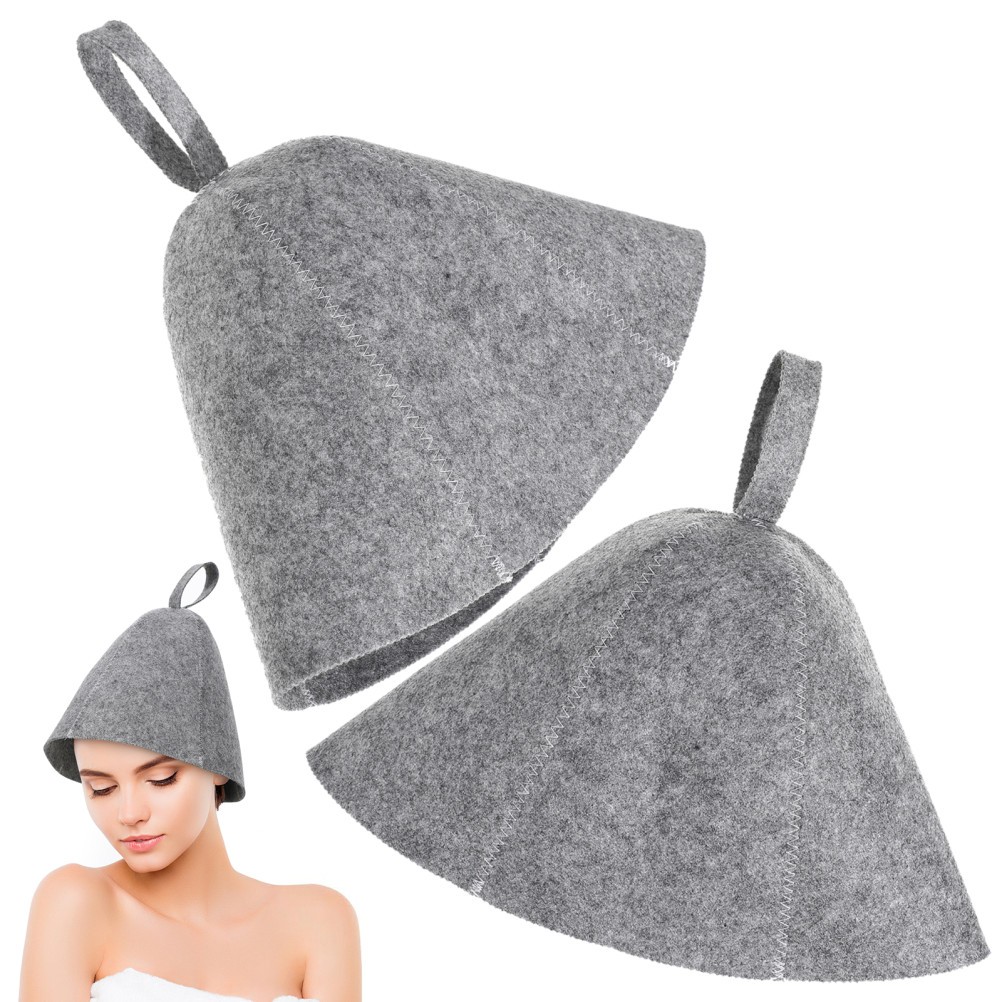 2 Pcs Bath Gift Spa Wrap Sauna Hat for Men Supplies Accessories Woman Russian