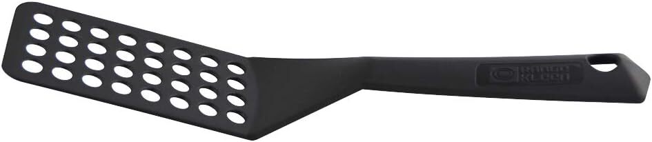 Berndes 9011 Black Nylon Slotted Turner Spatula for Non Stick Cookware
