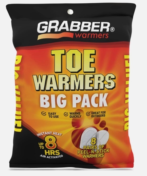 Grabber Ultra Thin 8+ Hours Big Pack Adhesive Toe Warmer