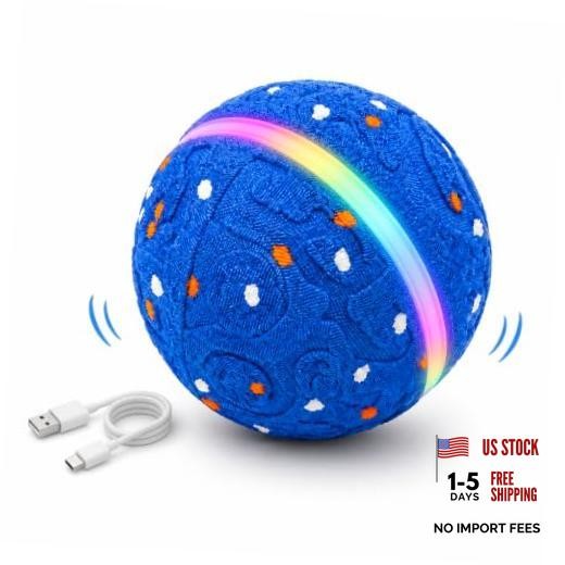 Blue E-TPU Dog Ball Toy—Newly Upgraded—3 Play—Durable E-TPU