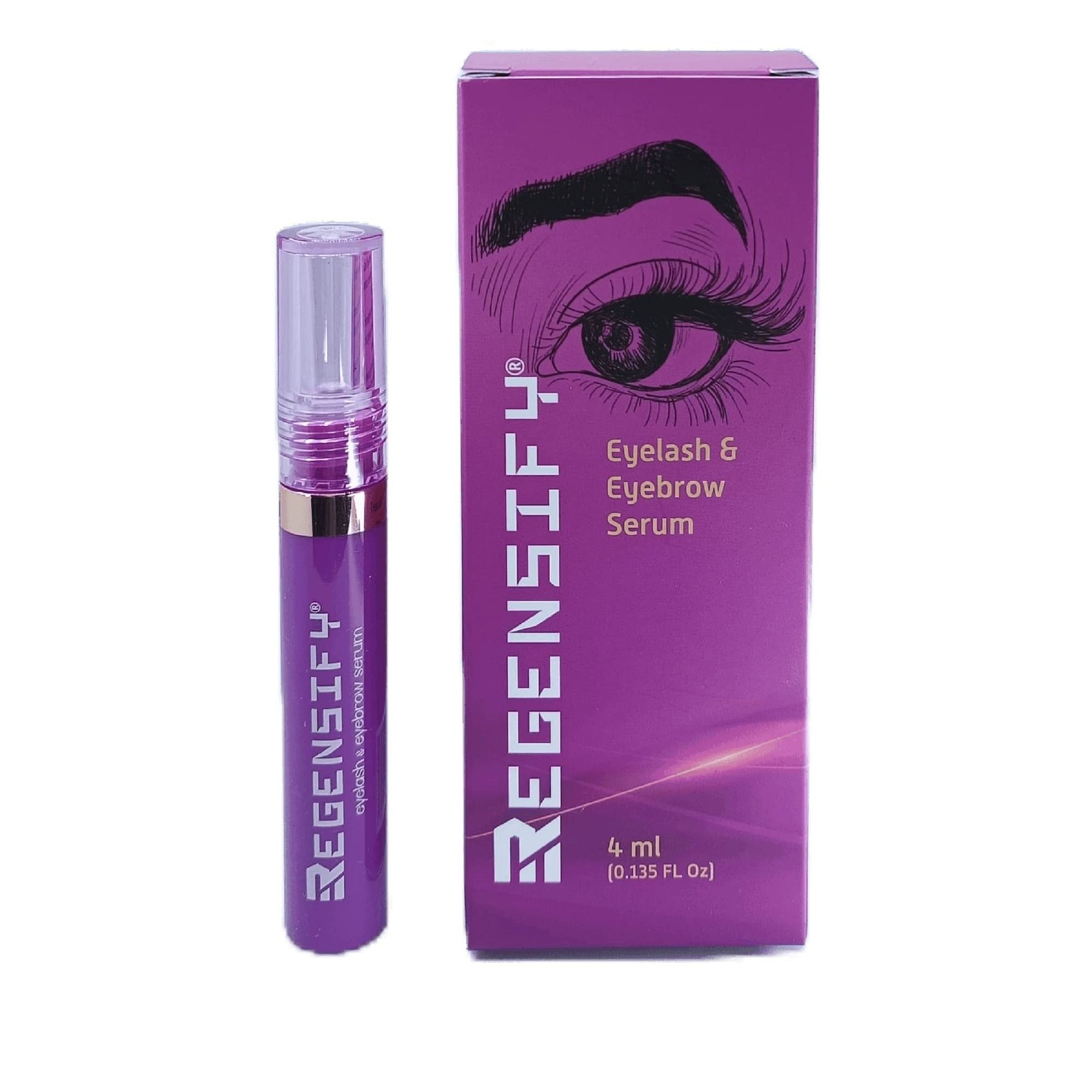 REGENSIFY Eyelash and Eyebrow Growth Serum 4 ml 0.135 FL Oz Capixyl 5, Redens...