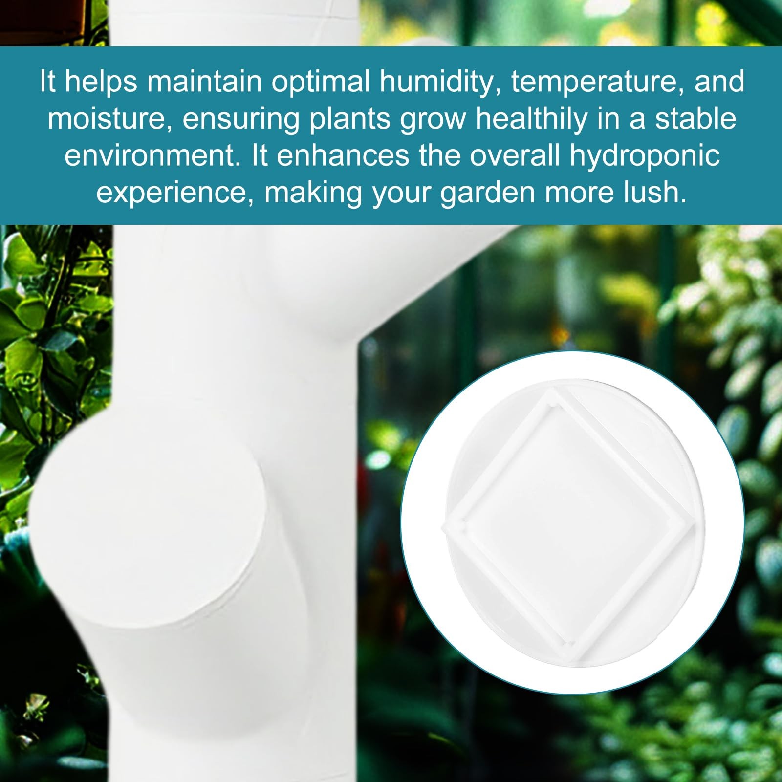 20pcs Reusable Hydroponic Caps for Gardyn yPod System, Durable Plastic Covers...