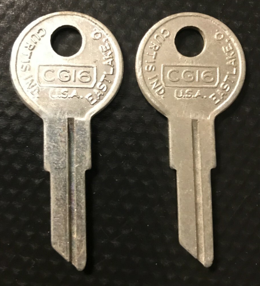 Curtis  key blanks  CG-16  VINTAGE KEY    CG16                 Set of 2