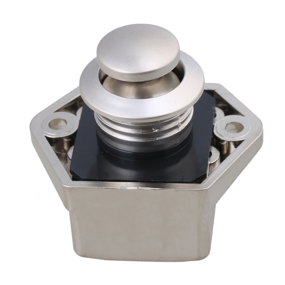 Push Button Keyless Locks Latch Knob Cupboard 2cm Hole RV Drawer Set 5