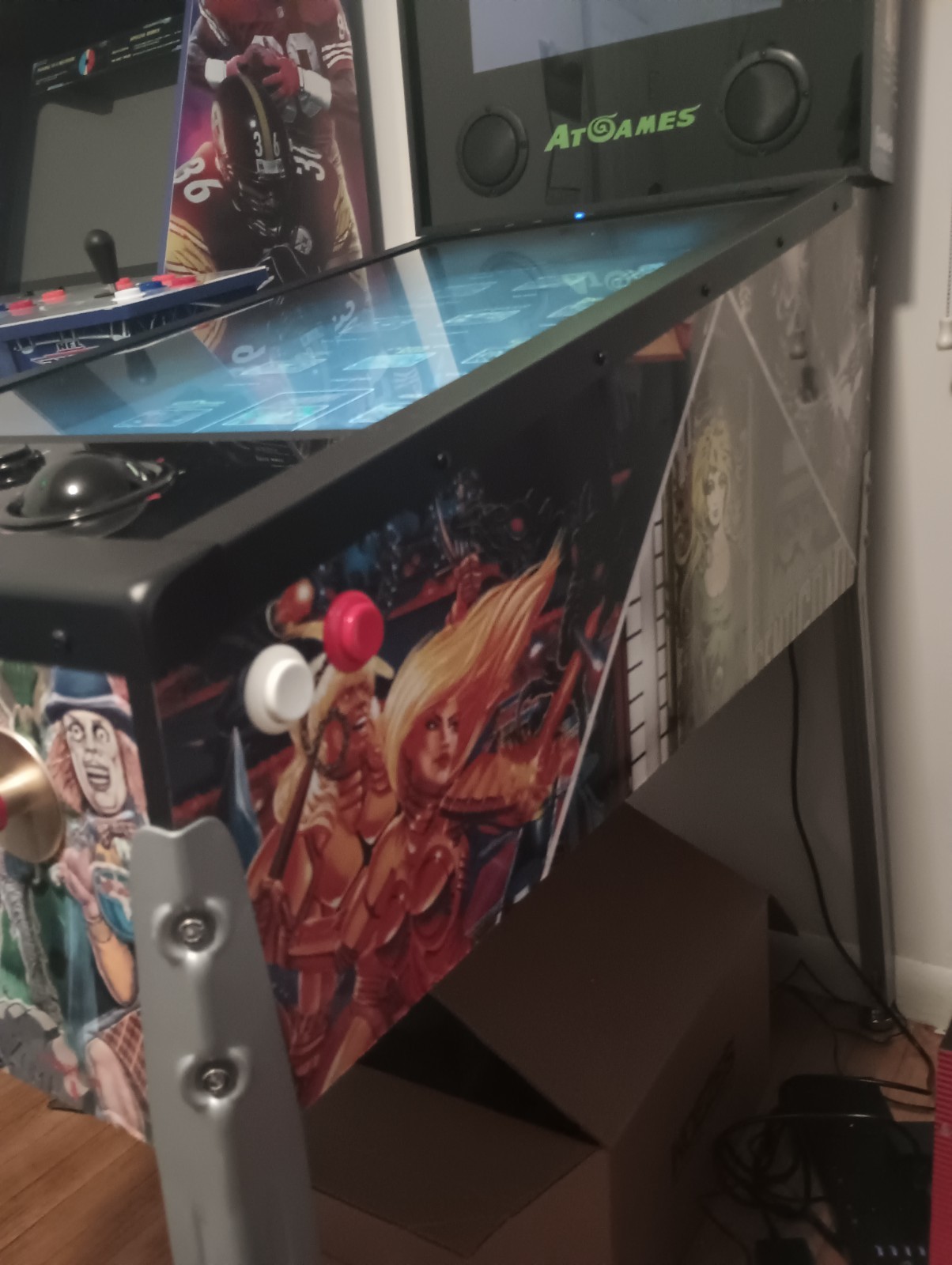 Atgames Legends Pinball 22 Tables Upgraded Control Panel WIFI Great Condition