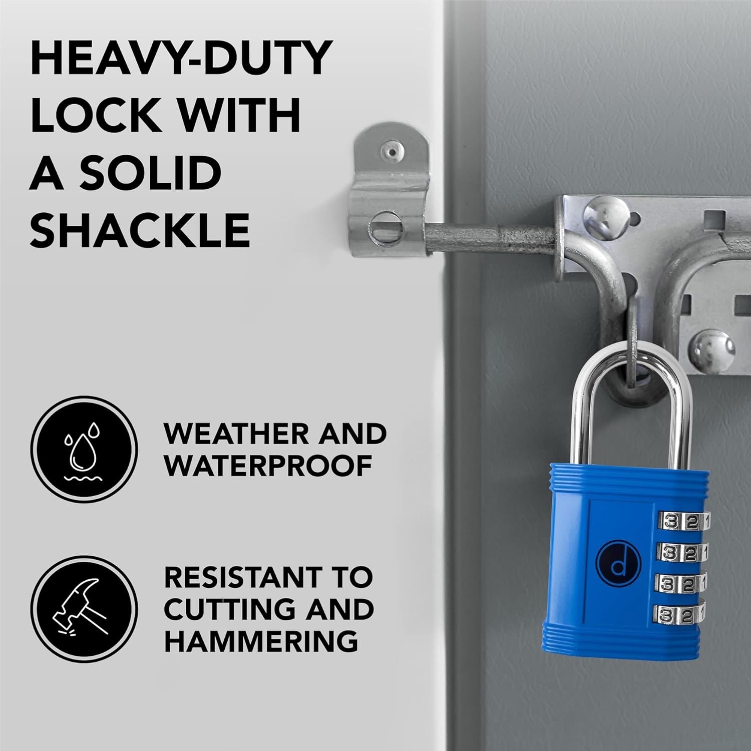 Compact Weatherproof Combination Padlock - Custom Code for Ultimate Security