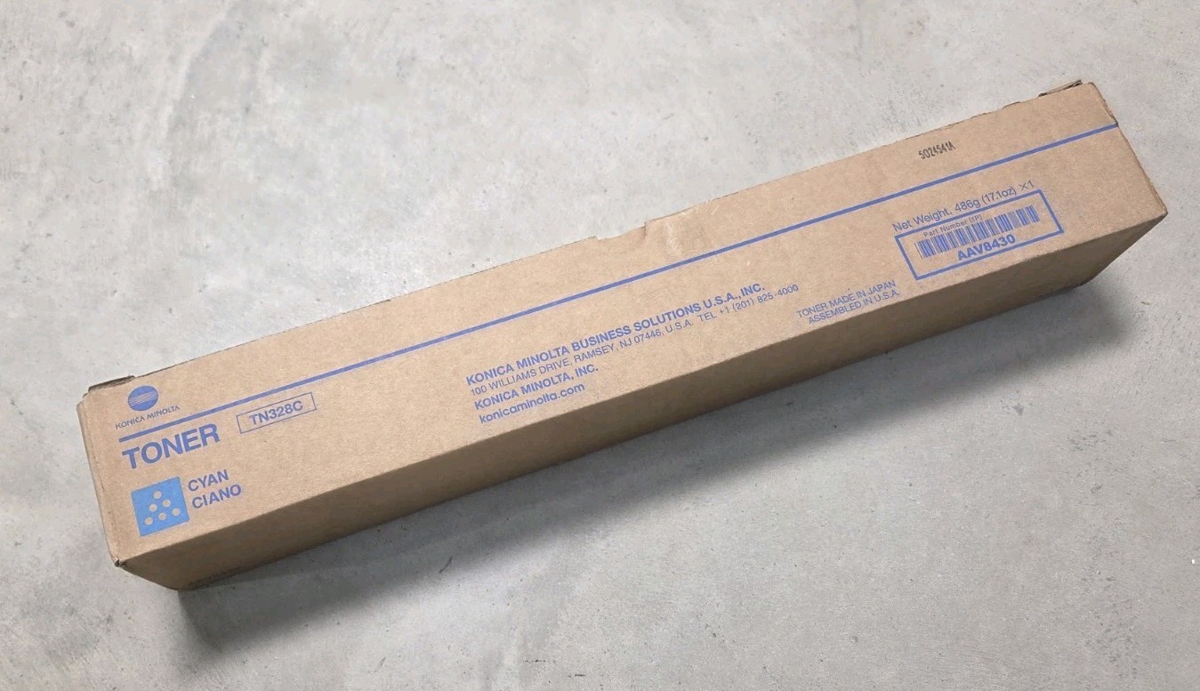 Genuine Konica Minolta TN328C C250i/C360i Cyan Toner Cartridge AAV843H